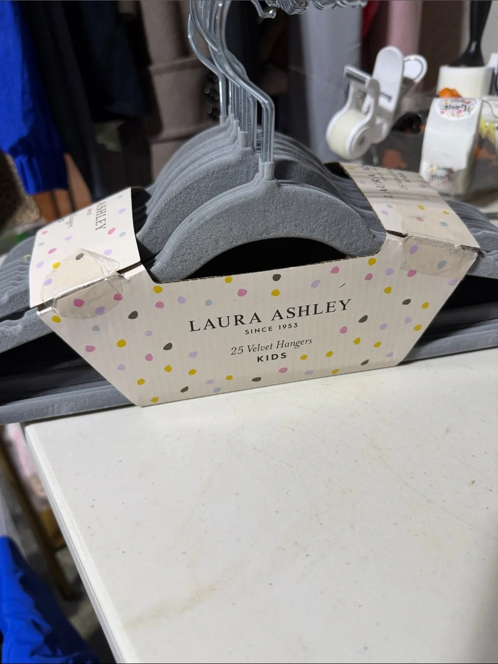 New Laura Ashley Velvet kids hangers